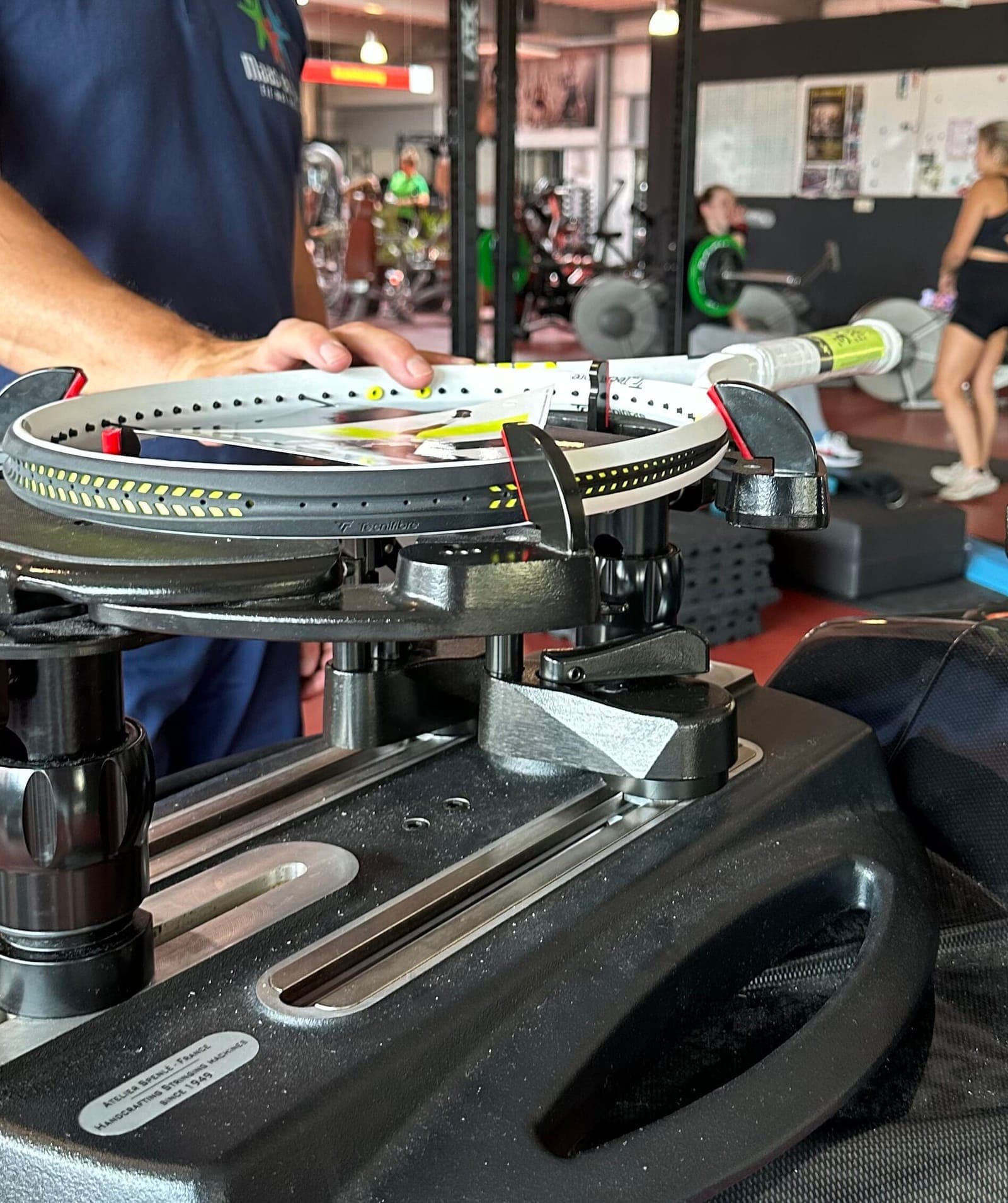 Tecnifibre ErgoPro 6-punts bespanmachine — close-up